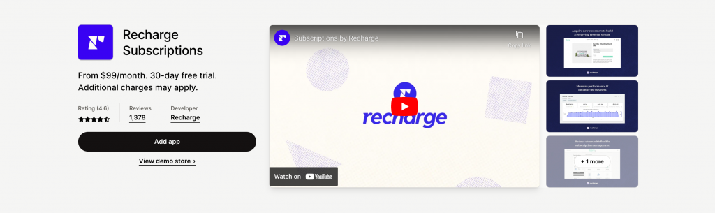 Recharge Subscriptions