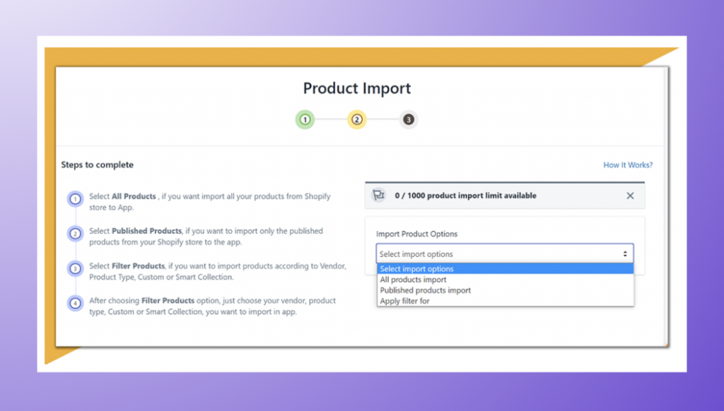 Import products in Etsy with Shopify