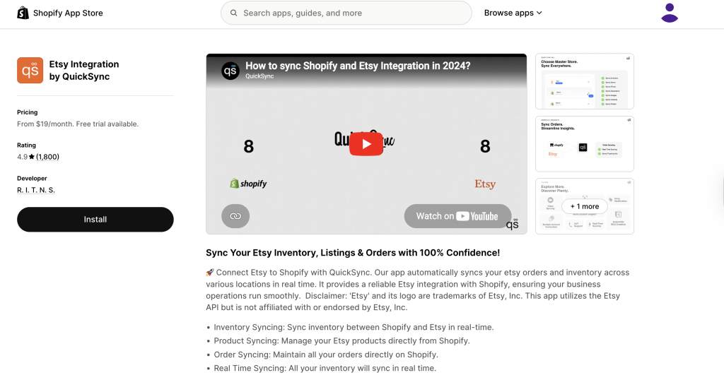 ETSY APP ON THE SHOPIFY APP STORE - SHOPIFY VS ETSY