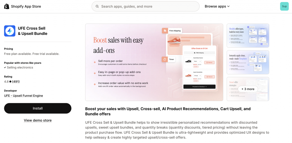 UFE bundle app for Shopify - Bundle products on Shopify