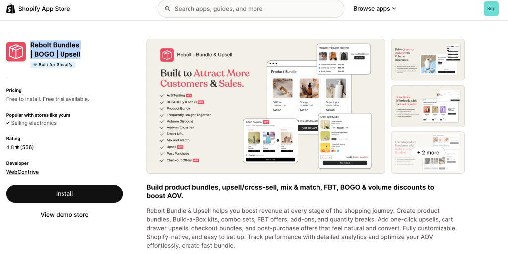 Rebolt Bundles | BOGO | Upsell
