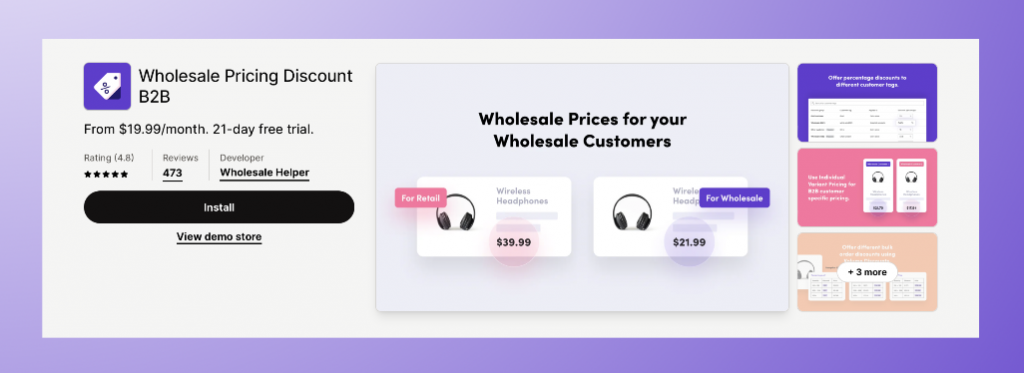 Shopify Wholesale App - Wholesale Pricing Discount