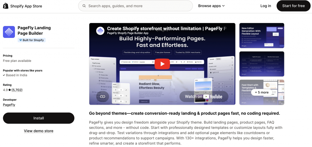 PageFly - Landing page builder for Shopify Black Friday
