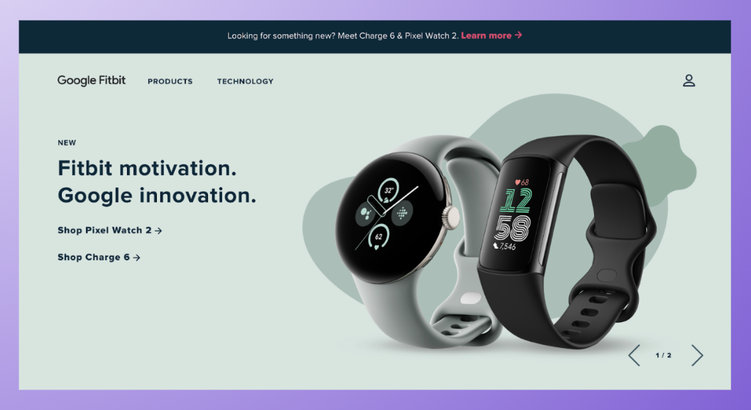 example of a great shopify store - fitbit