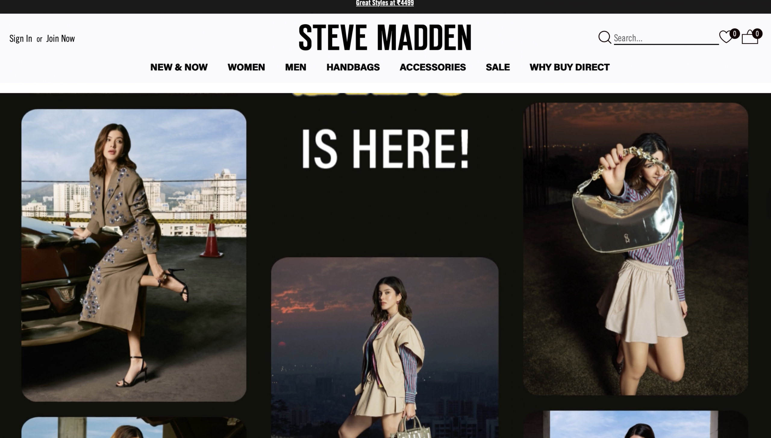 steve madden website is also built on shopify 