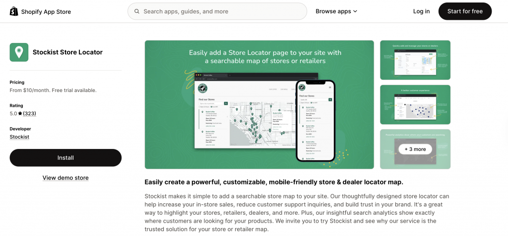Stockist Store Locator- shopify store locator apps
