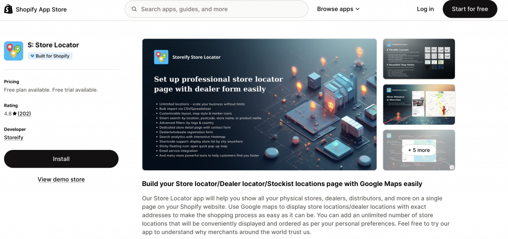 S: Store Locator - shopify store locator apps