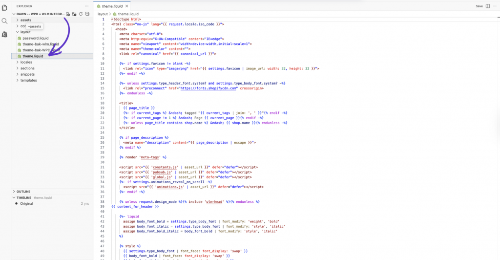updating theme liquid to hide price on shopify