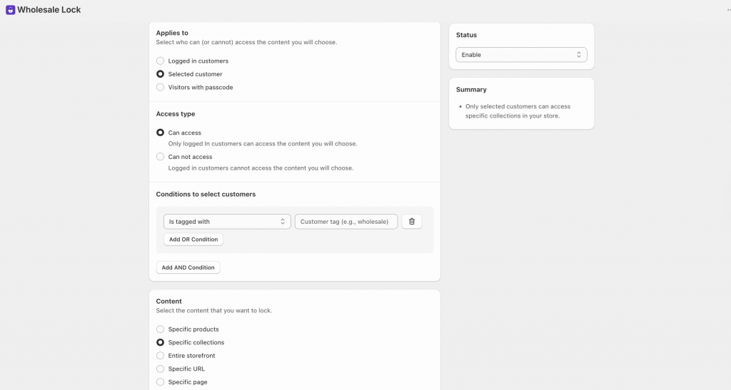 Display or hide specific content on your Shopify store