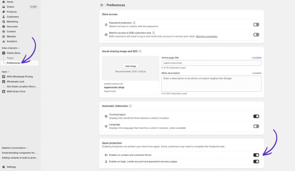 Shopify security