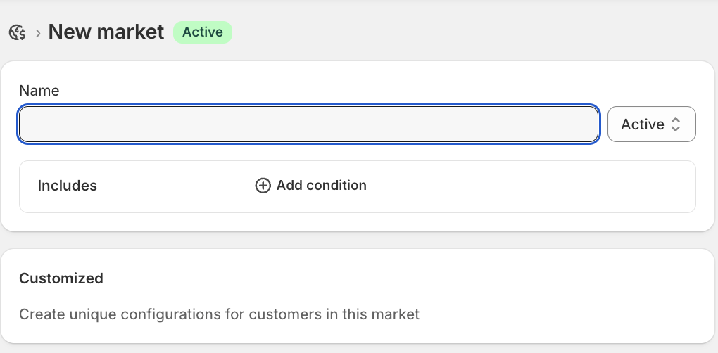 step 3 to set up Shopify Markets 