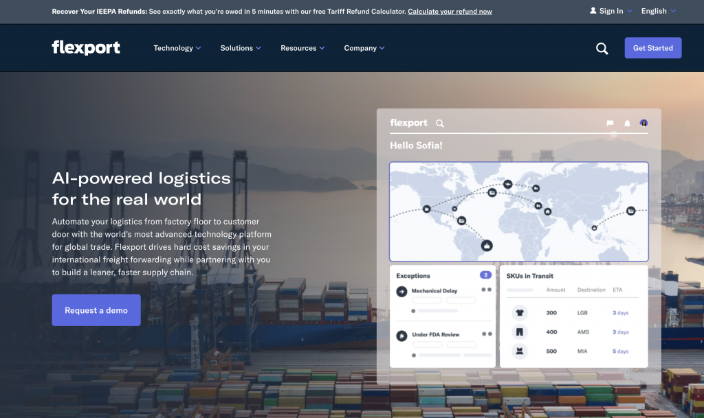 flexport - best 3pl for shopify stores in 2026