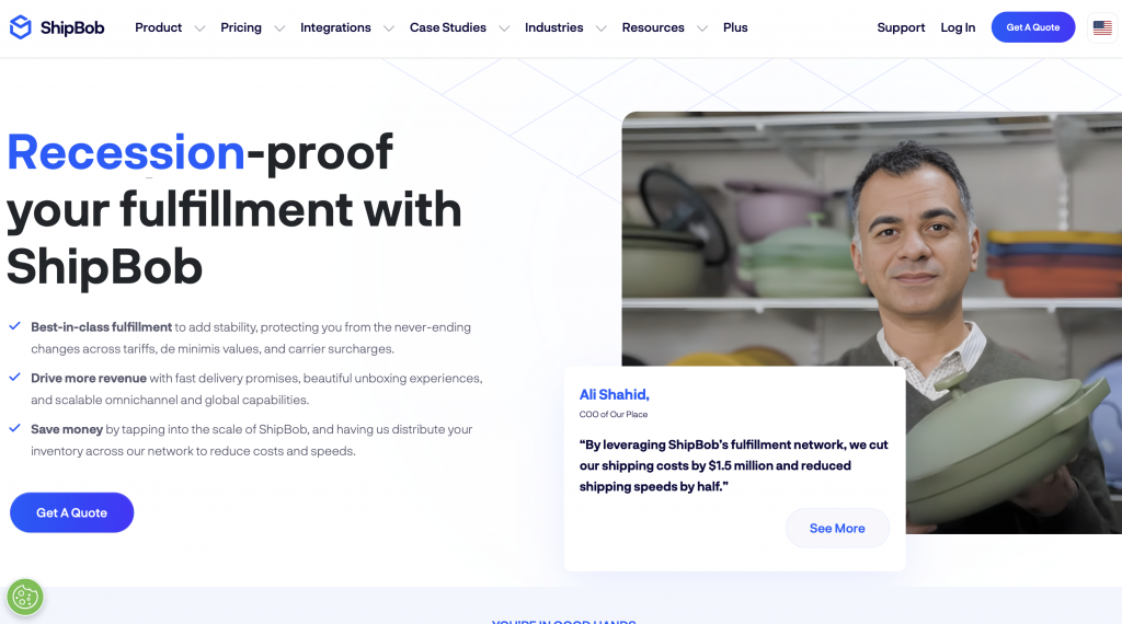ShipBob - 9 Best 3PL for Shopify in 2026