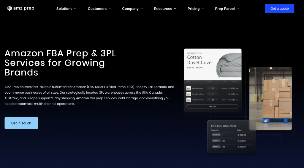 AMZPrep - 9 Best 3PL for Shopify in 2026
