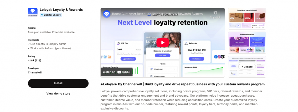 Loloyal - Shopify loyalty apps