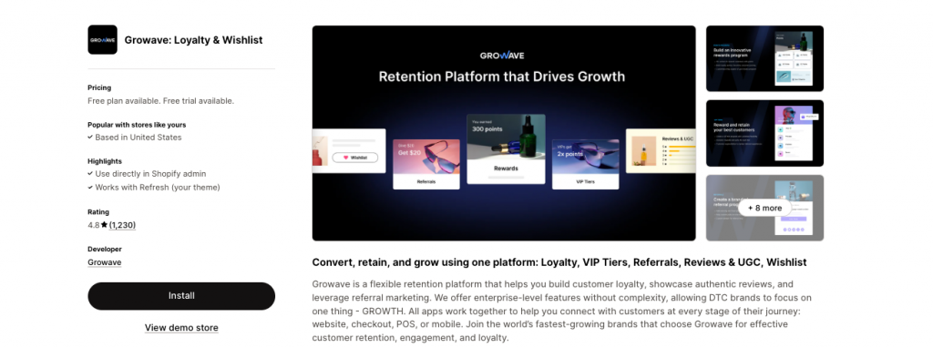 Growave - Shopify loyalty apps