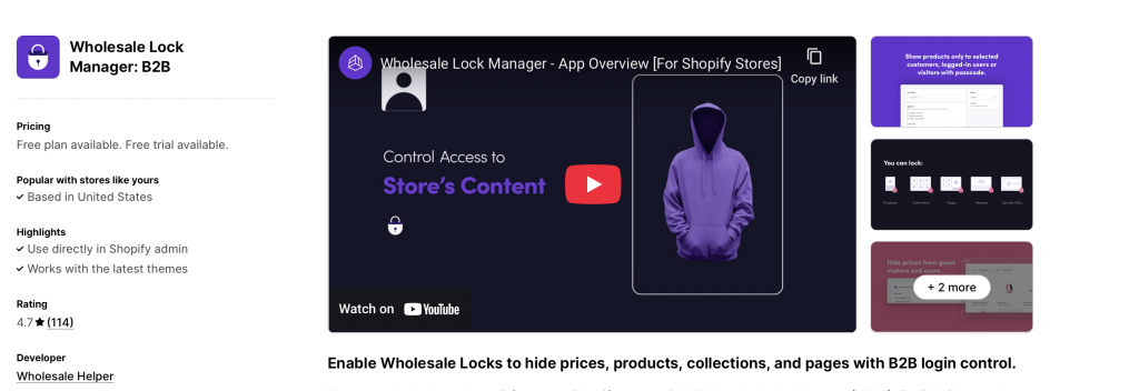 Hiding Shopify store's content for setting up a dealer or distributor portal on shopify
