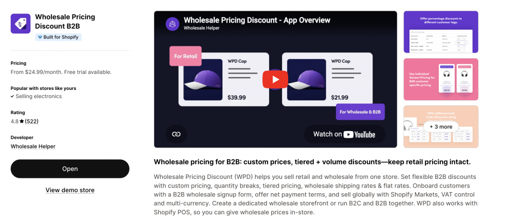 wholesale pricing discount app to set up. minimum order quantity on shopify