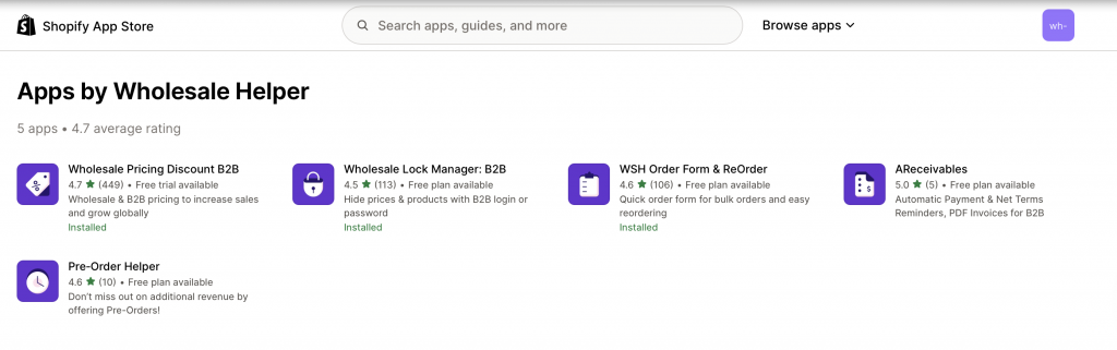 wholesale helper apps to set up Health and Wellness Wholesale Pricing on Shopify