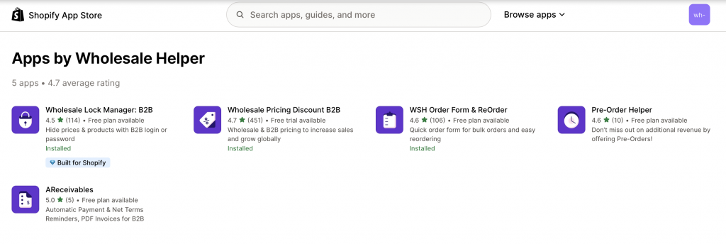 wholesale helper apps to set up wholesale auto parts pricing 
