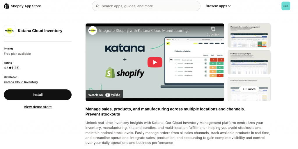 katana shopify app to manage wholesale inventory on your shopify store