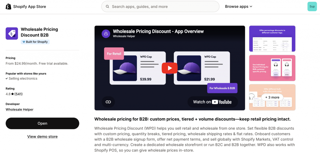 Wholesale Pricing Discount B2B Shopify Apps for Managing Large Orders