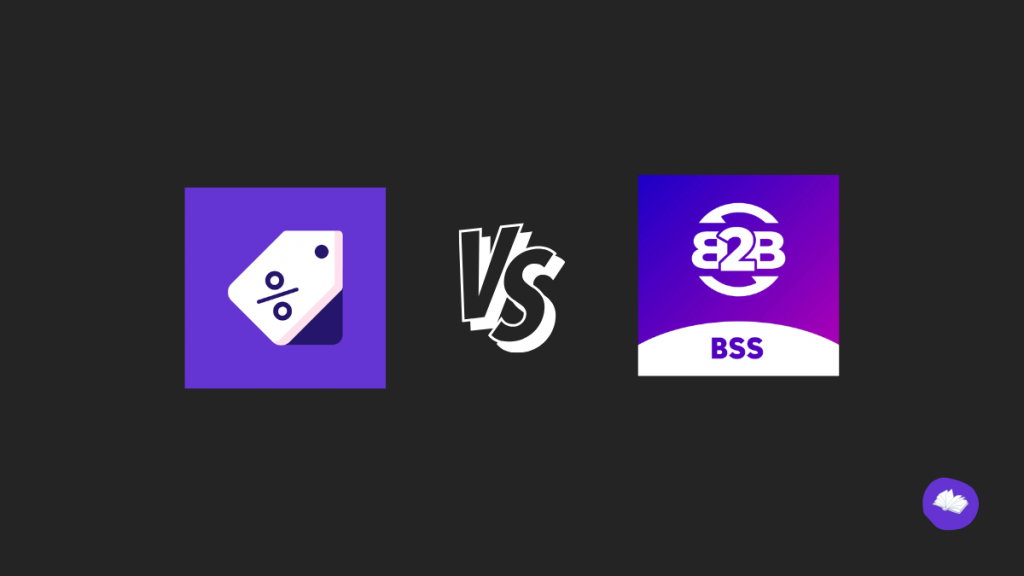 Comparison article between wholesale pricing discount b2b vs BSS B2B & Wholesale Solution Shopify apps