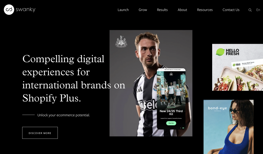 swanky - top 50 shopify development agencies
