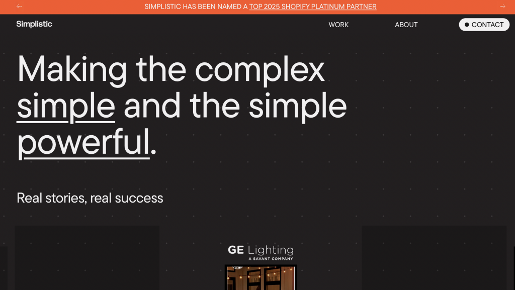 simplistic shopify development agencies
