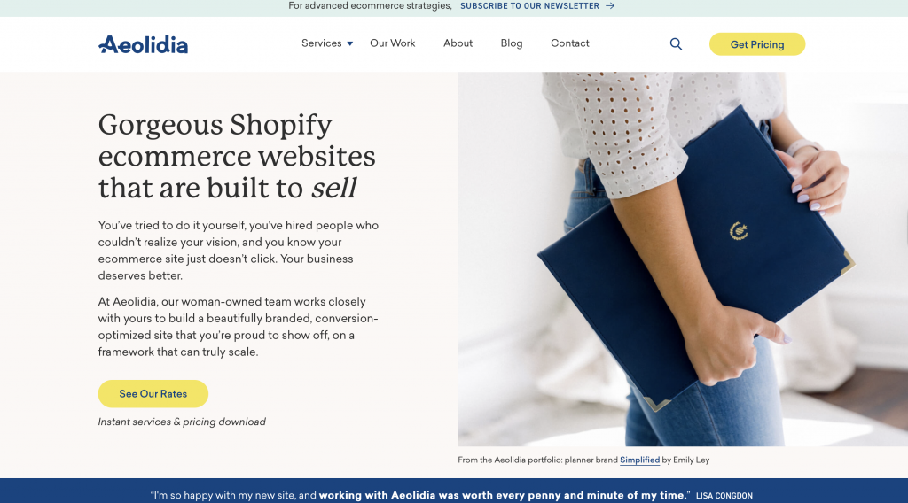 aeolidia shopify development agencies