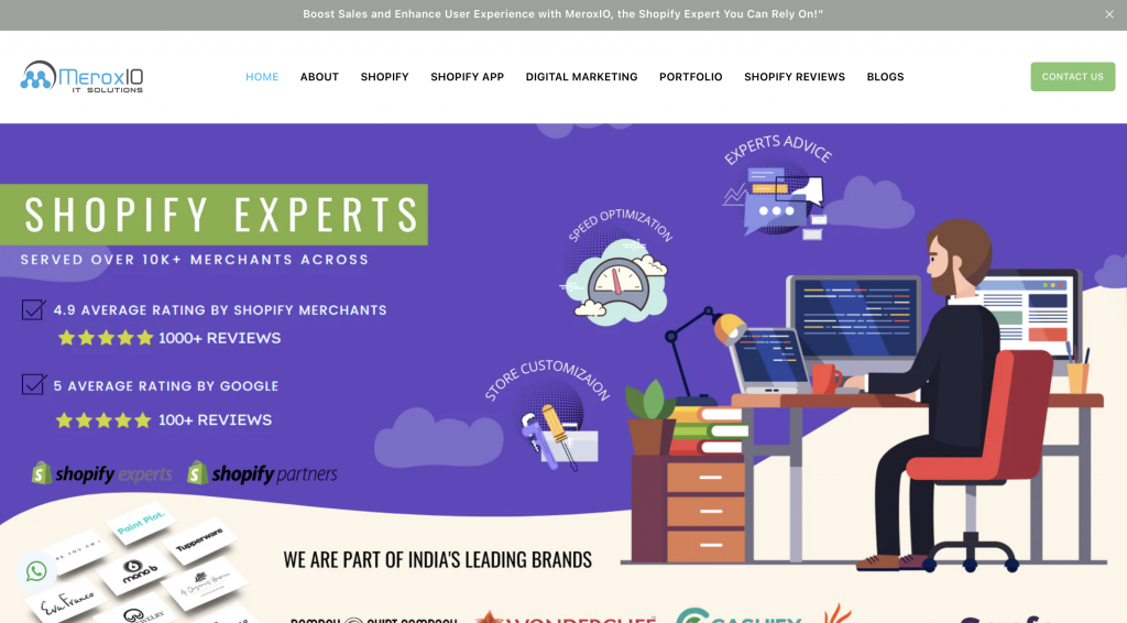 MeroxIO IT Solutions shopify development agency