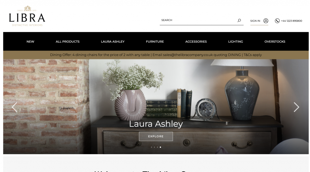 THE LIBRA COMPANY home decor distributirs