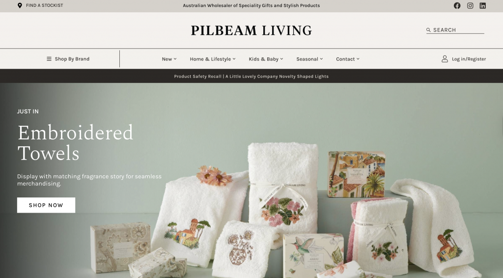 PILBEAM LIVING home decor distributors