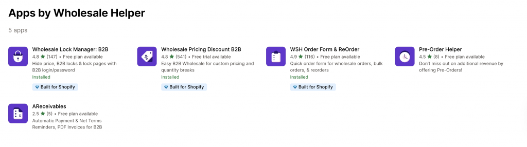wholesale helper apps to set up Health and Wellness Wholesale Pricing on Shopify