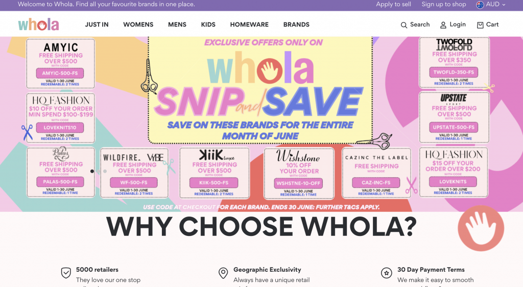 whola wholesale clothing suppliers