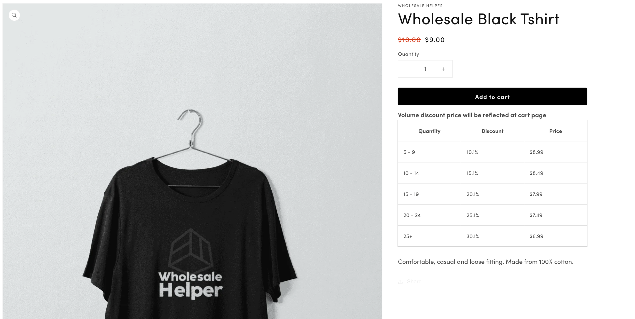 Wholesale helper apps to offer volume discounts on shopify store - step 1