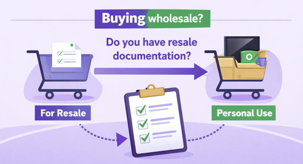 Buy Wholesale Without a Business License - get sales tax registration
