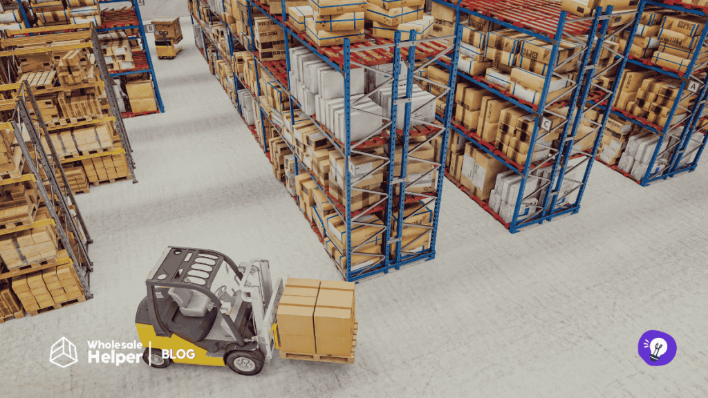 Illustration of a stockist warehouse