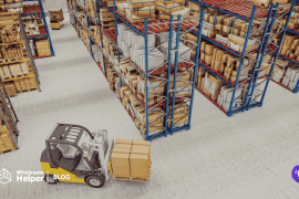 Illustration of a stockist warehouse