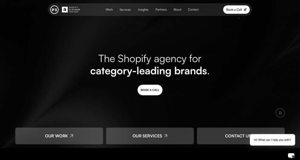 p3 media shopify development agency