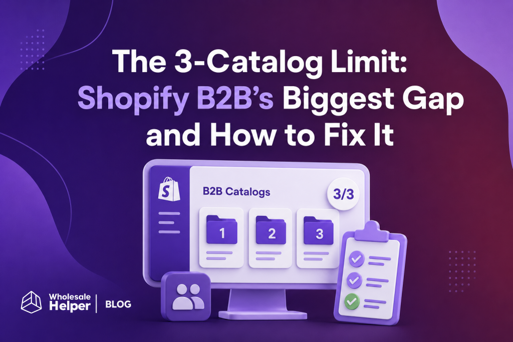 3-catalogue limit of Shopify b2b