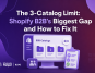 3-catalogue limit of Shopify b2b