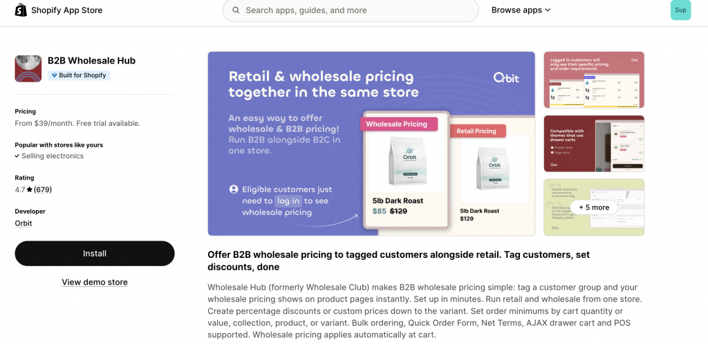 B2B Wholesale Hub vs Wholesale Pricing Discount B2B