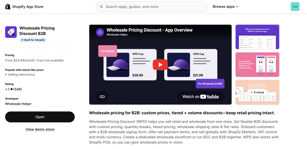 B2B Wholesale Hub vs Wholesale Pricing Discount B2B