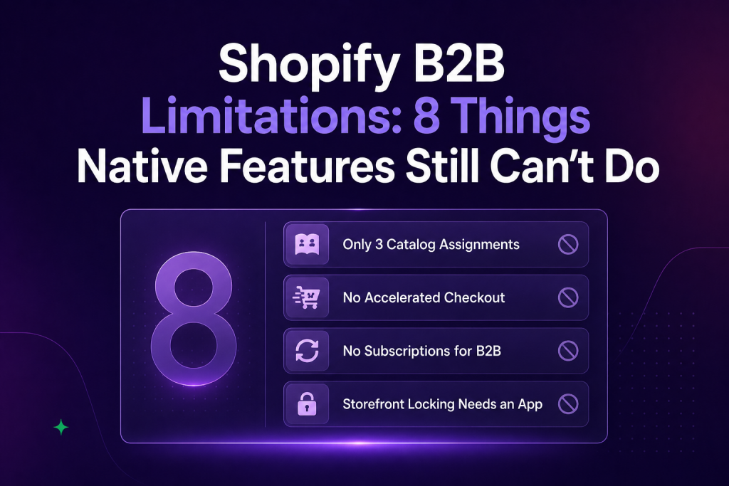 Shopify B2B Limitations