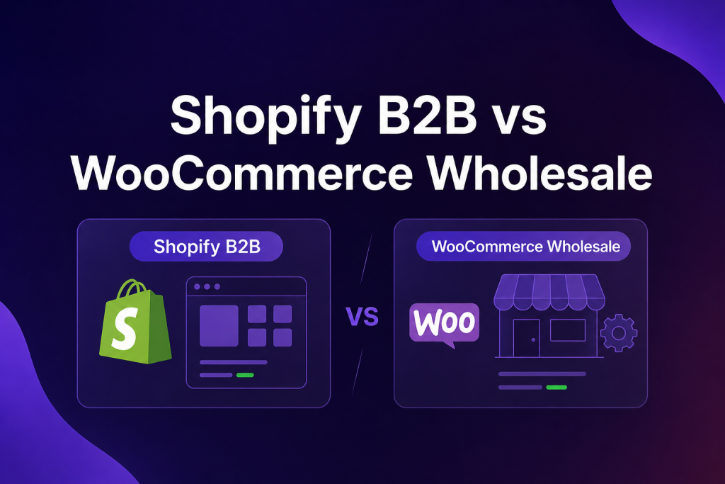 Shopify b2b vs woocommerce wholesale