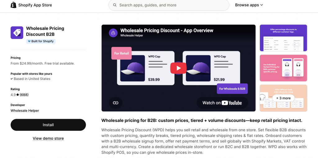 Wholesale Pricing Discount B2B SCREENSHOT - Wholesale Pricing Discount B2B vs Clay B2B Wholesale Pricing Compared