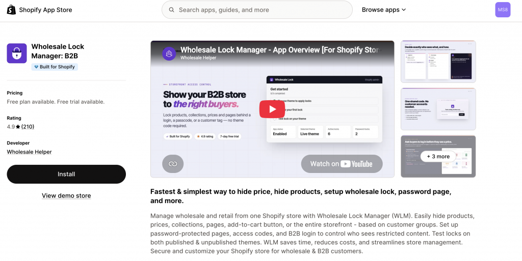 wholesale lock manager b2b vs bss b2b lock login & password